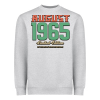 Heather Grey August 1965 Limited Edition 55 Years Of Being Awesome Heavyweight Sweatshirt - Bettercallsaul