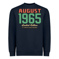 Navy August 1965 Limited Edition 55 Years Of Being Awesome Heavyweight Sweatshirt - Bettercallsaul