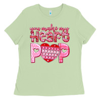 Matcha you make my heart pop Ladies Tee - NancyCooperArtShop