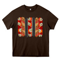 Chocolate Brown ladybug brushstrokes Heavy Core Tee - BarkalooDesign