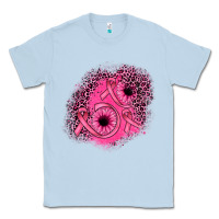Dusty Blue ribbon patch Classic Tee - JahusDesignShop