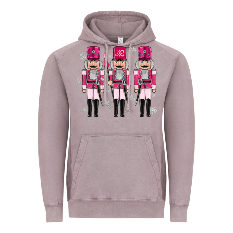 Pink Nutcrackers Vintage Hoodie by MaliasSmallBusiness | Teevron