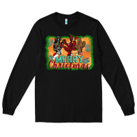 Black merry christmas cactus Long Sleeve Tee - Jasminsmagicworld
