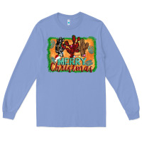 Colony Blue merry christmas cactus Long Sleeve Tee - Jasminsmagicworld