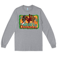 Heather Grey merry christmas cactus Long Sleeve Tee - Jasminsmagicworld