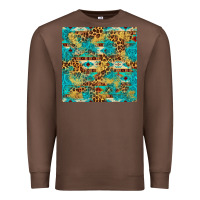 Chestnut western aztec leopard glitter seamless pattern Premium Sweatshirt - FaDigitalArtStudio