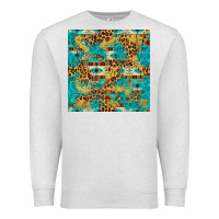 Oatmeal Heather western aztec leopard glitter seamless pattern Premium Sweatshirt - FaDigitalArtStudio