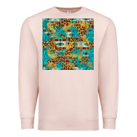 Pale Pink western aztec leopard glitter seamless pattern Premium Sweatshirt - FaDigitalArtStudio