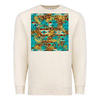 Sandshell western aztec leopard glitter seamless pattern Premium Sweatshirt - FaDigitalArtStudio