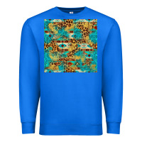 True Royal western aztec leopard glitter seamless pattern Premium Sweatshirt - FaDigitalArtStudio