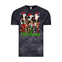 Cloud Black christmas three cows mooey christmas Vintage Tee - MaliasSmallBusiness