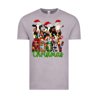 Christmas Three Cows Mooey Christmas Vintage Tee | Teevron