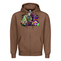 Chestnut halloween gnome Zipper Hoodie - CowGirlArtShop