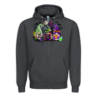 Smoke halloween gnome Zipper Hoodie - CowGirlArtShop