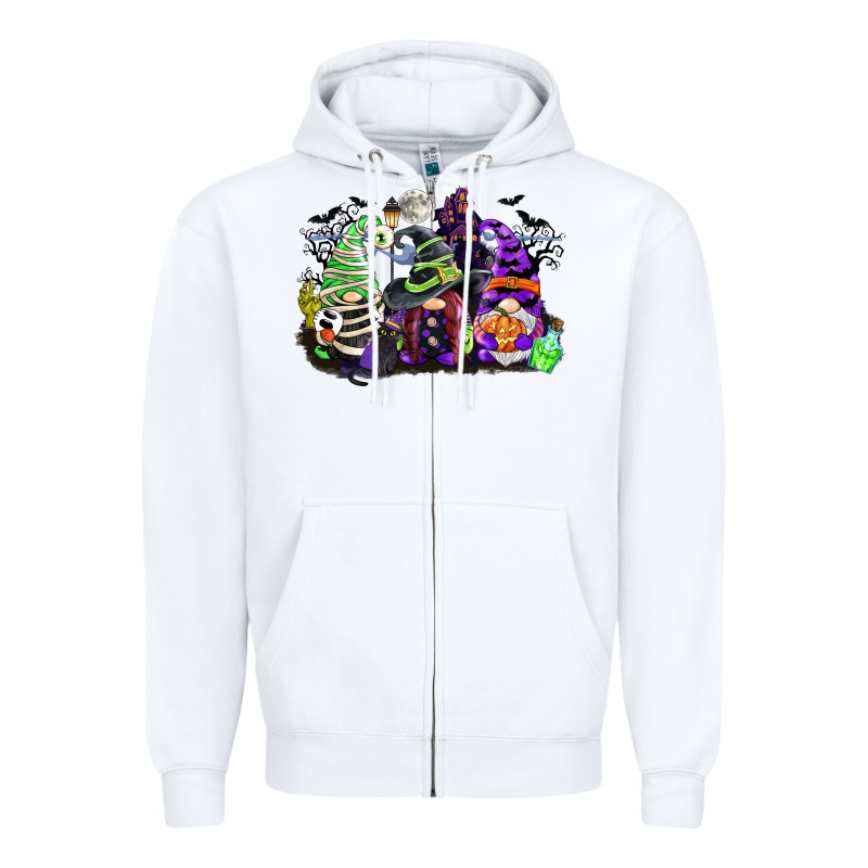 Halloween Gnome Zipper Hoodie by CowGirlArtShop | Teevron