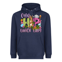Navy Easter Day One hip Lunch Lady Heavyweight Hoodie - OliviaCreatesArt