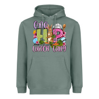 Sage Easter Day One hip Lunch Lady Heavyweight Hoodie - OliviaCreatesArt