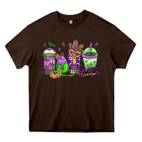 Chocolate Brown mardi gras coffee Heavy Core Tee - Jasminsmagicworld