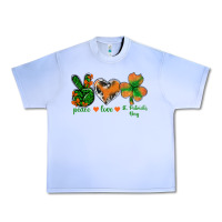 Grape Ice Peace Love St.Patrick's Day Urban Heavy Tee - BundleAndBundleShop