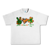Lunar Rock Peace Love St.Patrick's Day Urban Heavy Tee - BundleAndBundleShop