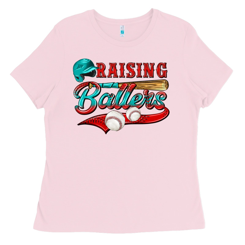 Raising Ballers Ladies Tee by NancyCooperArtShop | Teevron