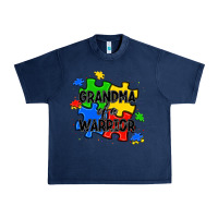 Navy grandma of a warrior Urban Heavy Tee - JahusDesignShop