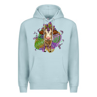 Blue Mist simmental mardi gras Premium Hoodie - OliviaCreatesArt