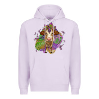 Lilac simmental mardi gras Premium Hoodie - OliviaCreatesArt