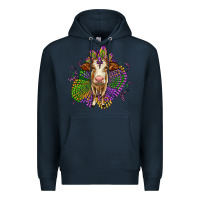 Navy simmental mardi gras Premium Hoodie - OliviaCreatesArt