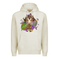 Oatmeal Heather simmental mardi gras Premium Hoodie - OliviaCreatesArt