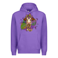 Purple simmental mardi gras Premium Hoodie - OliviaCreatesArt