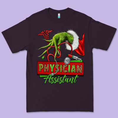 Christmas Character Hand Physician Assistant Premium Tee Designed By Nancycooperartshop