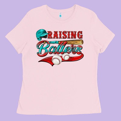 Raising Ballers Ladies Tee Designed By Nancycooperartshop