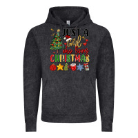 Vintage Black just a girl who loves christmas Vintage Hoodie - MaliasSmallBusiness