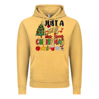Vintage Mustard just a girl who loves christmas Vintage Hoodie - MaliasSmallBusiness