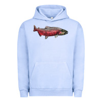 Pigment Grape Ice Chinook Salmon Fish Illustrations Urban Hoodie - LillyAllenDesigns
