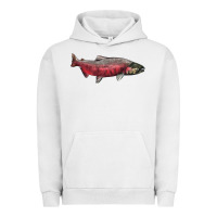Pigment Lunar Rock Chinook Salmon Fish Illustrations Urban Hoodie - LillyAllenDesigns