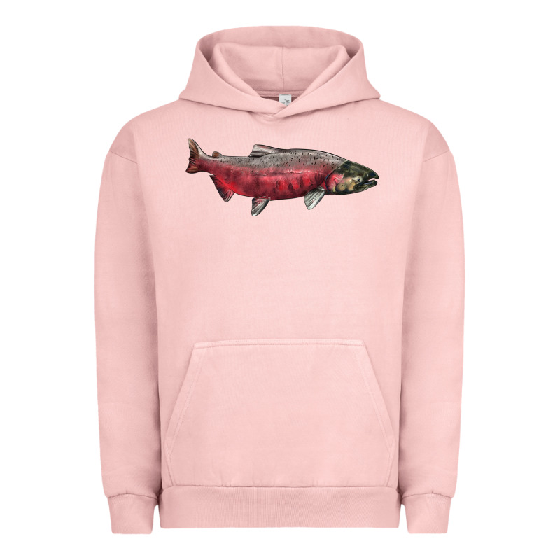 Chinook Salmon Fish Illustrations Urban Hoodie by LillyAllenDesigns | Teevron