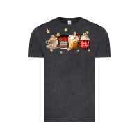 Vintage Black christmas coffee Vintage Tee - MaliasSmallBusiness