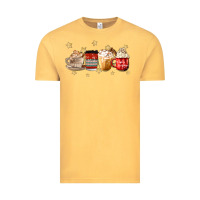 Vintage Mustard christmas coffee Vintage Tee - MaliasSmallBusiness