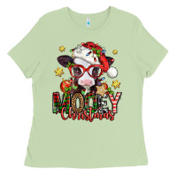 Matcha mooey christmas baby calf Ladies Tee - Jasminsmagicworld