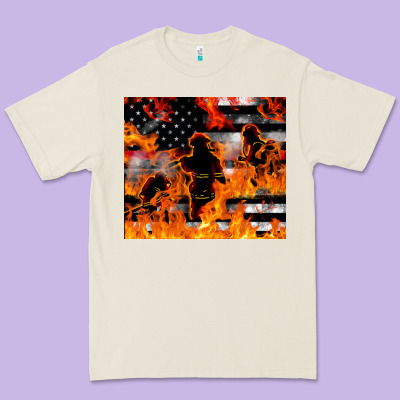 Firefighter Thin Red Lin Premium Tee Designed By Lillyallendesigns