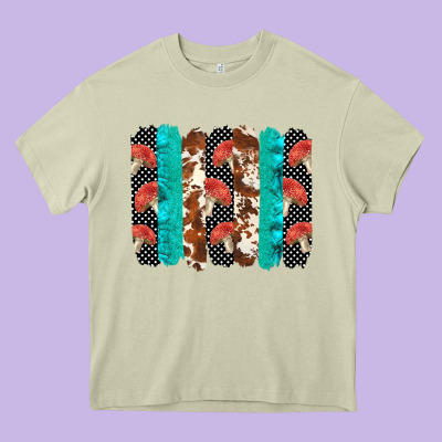 Ladybug Brushstrokes  2 Heavy Core Tee Designed By Barkaloodesign