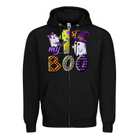 Black my first boo Zipper Hoodie - CowGirlArtShop