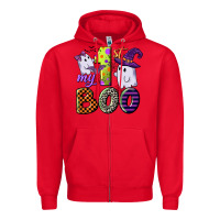 Red my first boo Zipper Hoodie - CowGirlArtShop