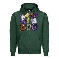 Sports Green my first boo Zipper Hoodie - CowGirlArtShop