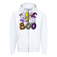 White my first boo Zipper Hoodie - CowGirlArtShop