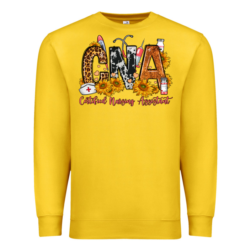 Cna Certified Nursing Assistant Premium Sweatshirt by FaDigitalArtStudio | Teevron