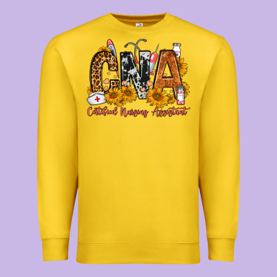 Cna Certified Nursing Assistant Premium Sweatshirt Designed By Fadigitalartstudio