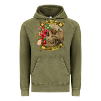 Vintage Olive Sorta merry sorta scary skull Vintage Hoodie - NancyCooperArtShop